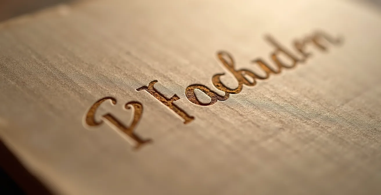 Gros plan macro sur le gaufrage délicat d’un emballage en carton recyclé, texture apparente, éclairage doux